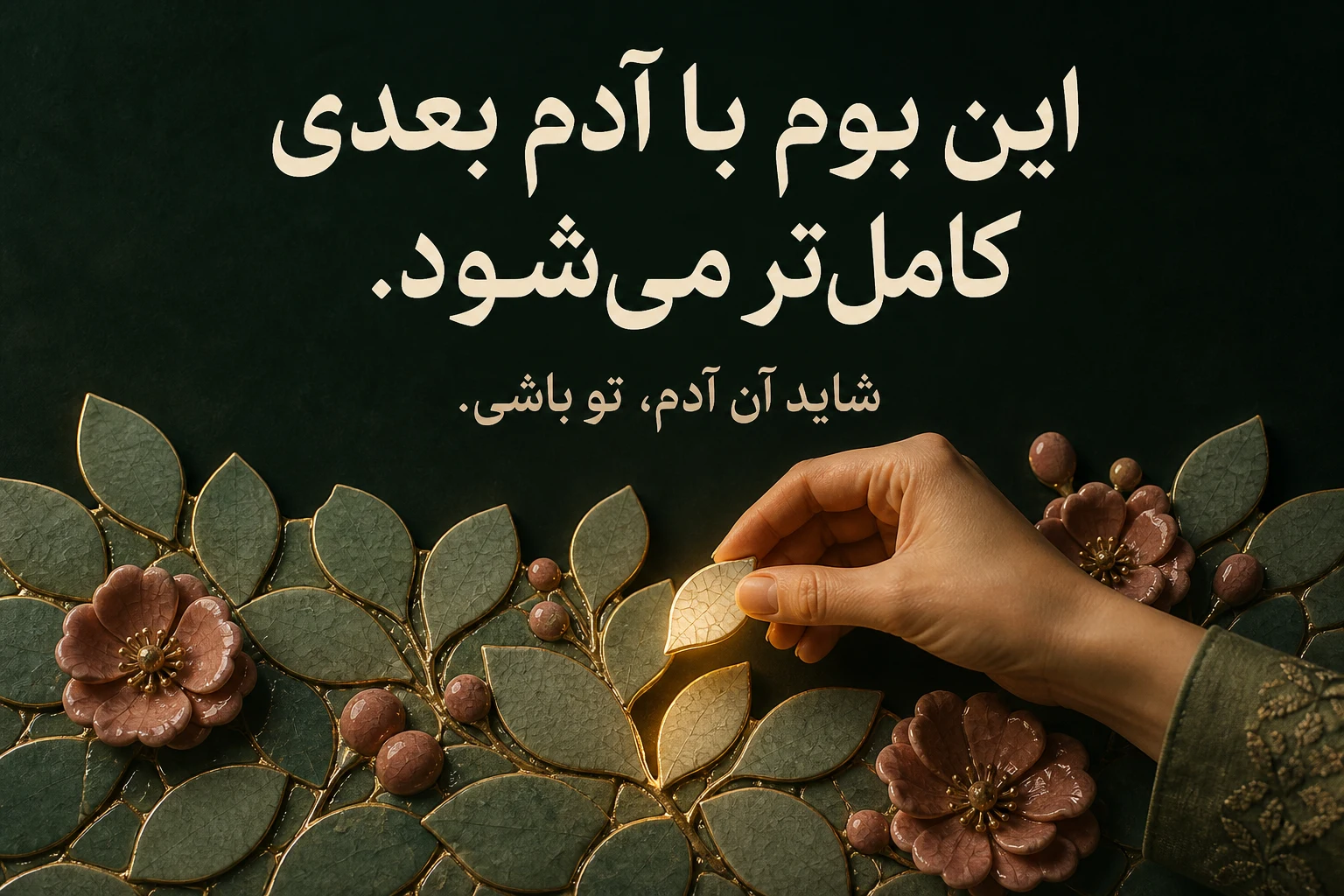 این بوم با آدم بعدی کامل‌تر می‌شود. شاید آن آدم، تو باشی.